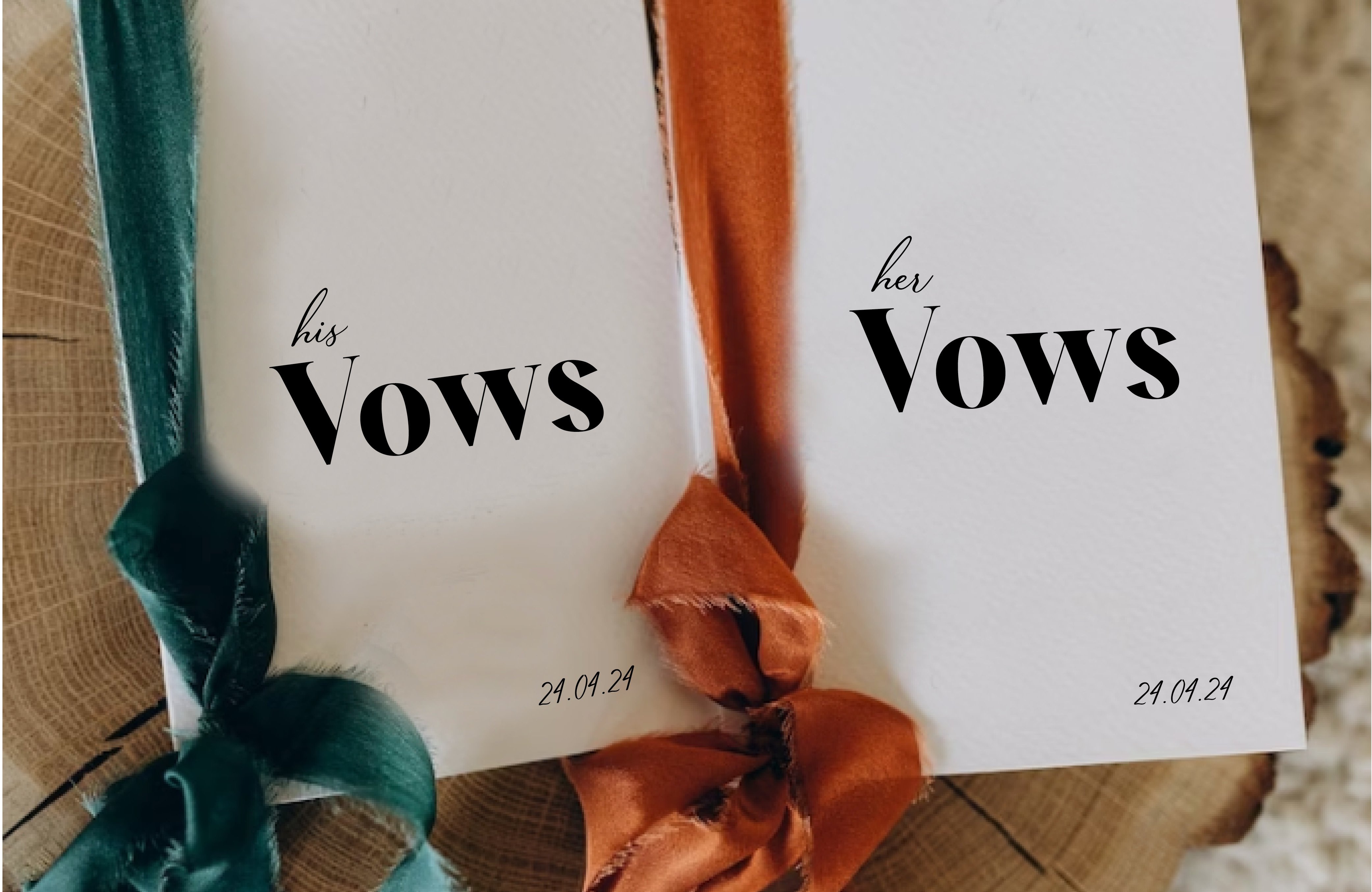 Vows-books-retro-orange-green
